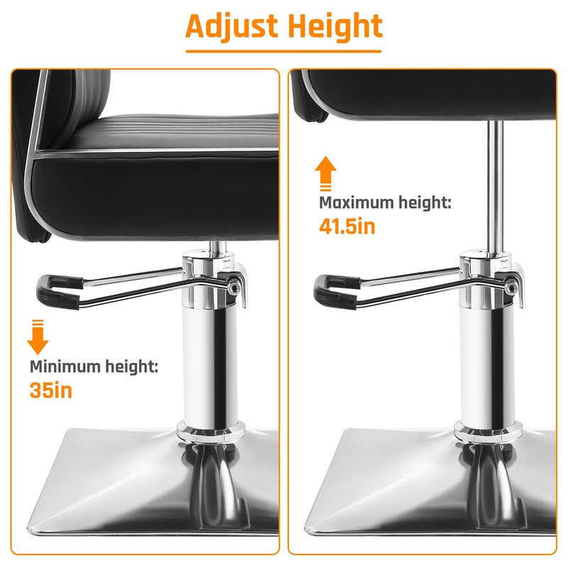 Barber Chair Replacement Hydraulic Pump - for Bar Beauty Salon Barber Hairdressing Adjustable Height，Weight Capacity 440 Lbs/200kg，Replacement Part for Most Standard Styling Chairs，Easy to Use