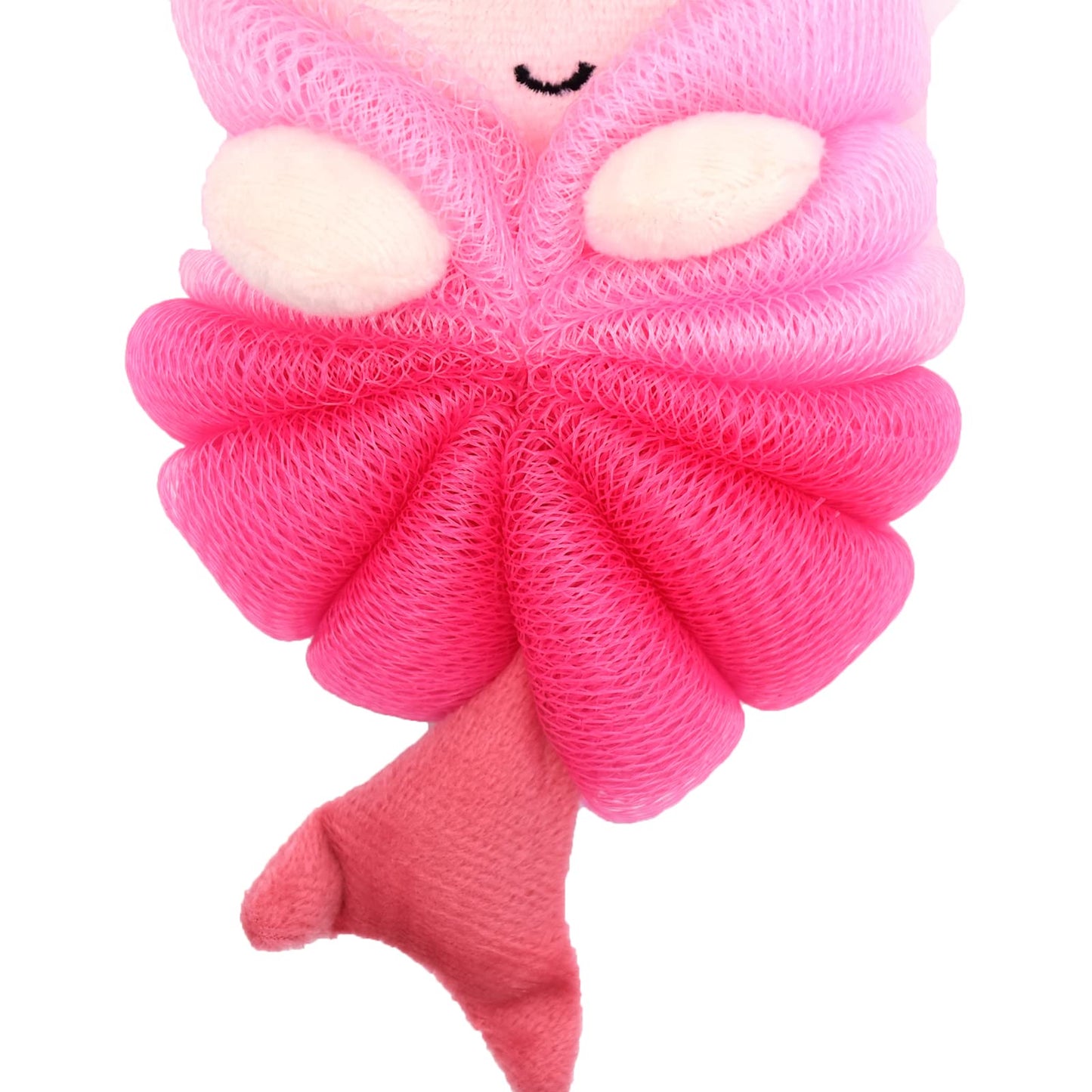Cute Animal Bath Loofahs Sponge Pouf Mesh Body Scrubber Shower Exfoliating for Women Kids Girls Boys