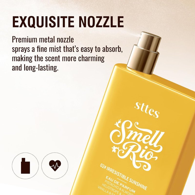 Irresistible Sunshine Perfume for Women - Pistachio, Vanilla & Salted Caramel Eau de Parfum 100ml | Sweet Gourmand Fragrance
