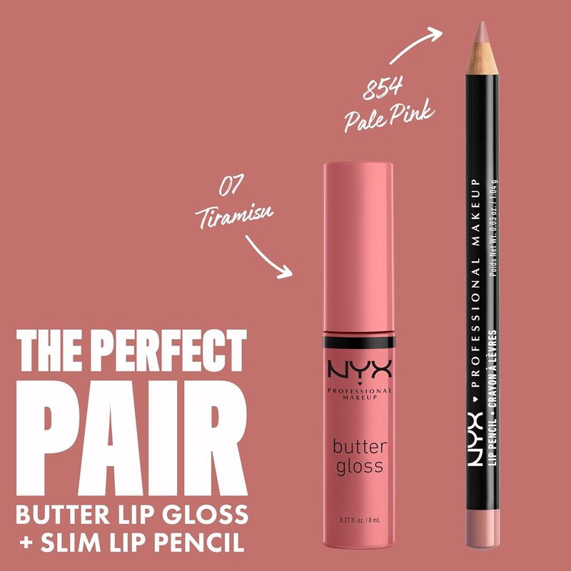NYX PROFESSIONAL MAKEUP Butter Gloss - Non-Sticky Tiramisu Lip Gloss for Smooth, Luscious Lips