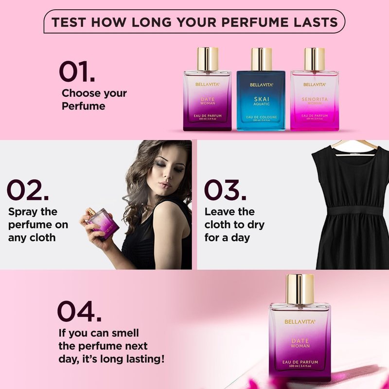 Bella Vita Luxury Women's Gift Set - Fruity & Spicy Perfume | Date Woman & GLAM | 2 x 100 ML