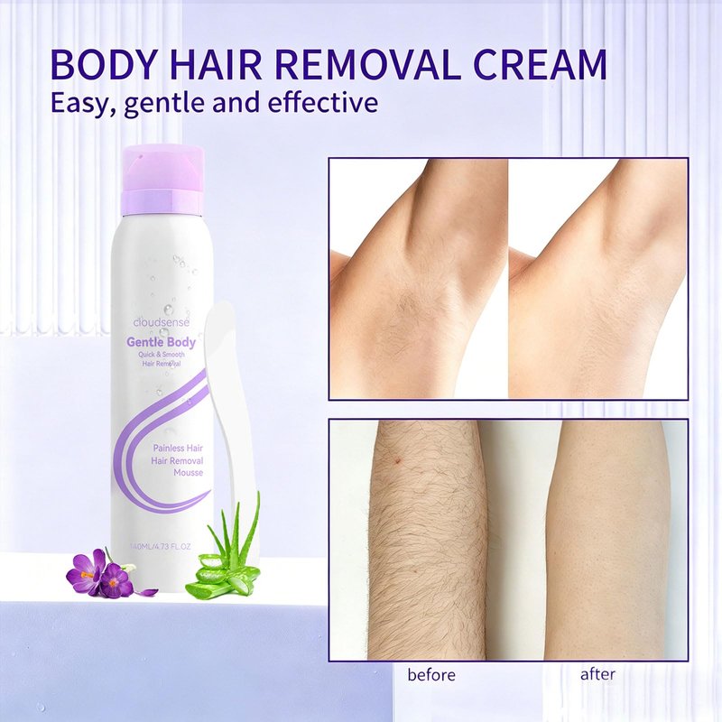 New Upgraded Cloud Sense Pain-Free Hair Removal Spray,Smooth Hair Removal Spray for Sensitive Skin,Gentle Spray Hair Remover for Legs, Bikini, Underarms & Full Body Women & Men (2pcs)
