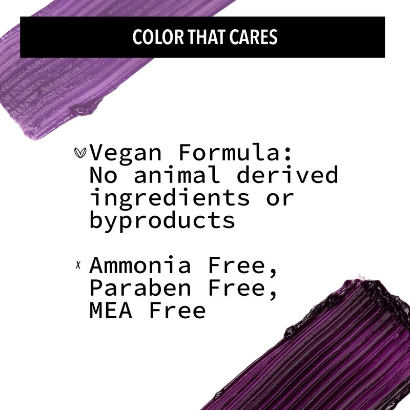 Pulp Riot Semi Permanent Hair Color Jam – Violet, Long-Lasting Vibrancy, Anti-Overworking Formula, Vegan, Conditioner-Based, 4oz Tube