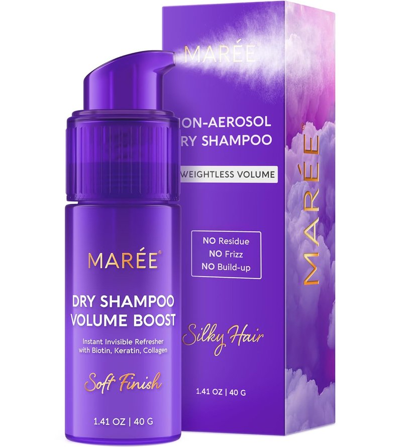 Dry Shampoo Powder for Women & Men - Volumizing Talc-Free Formula with Biotin & Keratin | Travel Size Hair Care