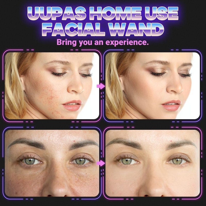 High Frequency Skin Therapy Face Wand - Anti-Aging Facial Device for Radiant Skin