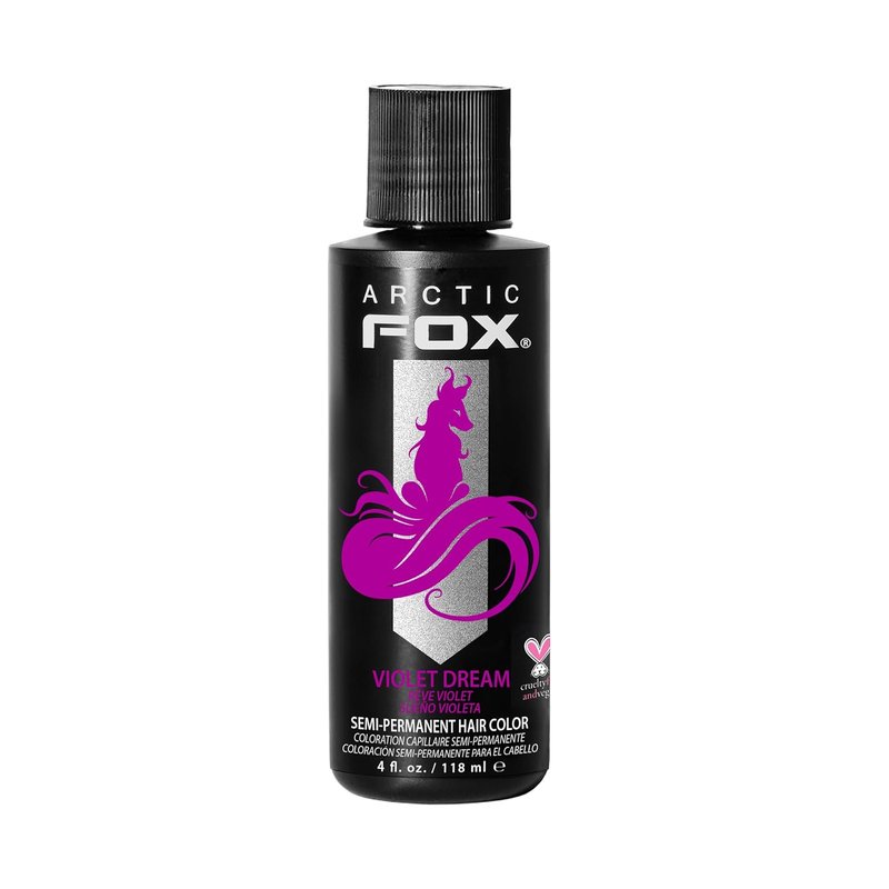 ARCTIC FOX Semi-Permanent Hair Color Dye - Vegan & Cruelty-Free, 4 Fl Oz | VIOLET DREAM