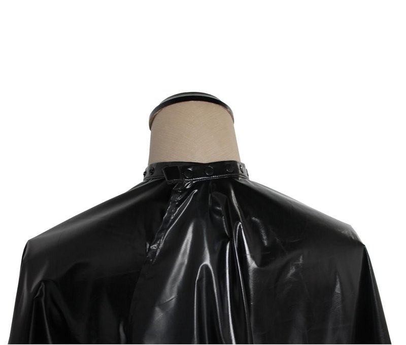 Professional Salon Cape - Waterproof Black Polyester Barber Cape | 54"x62" Size