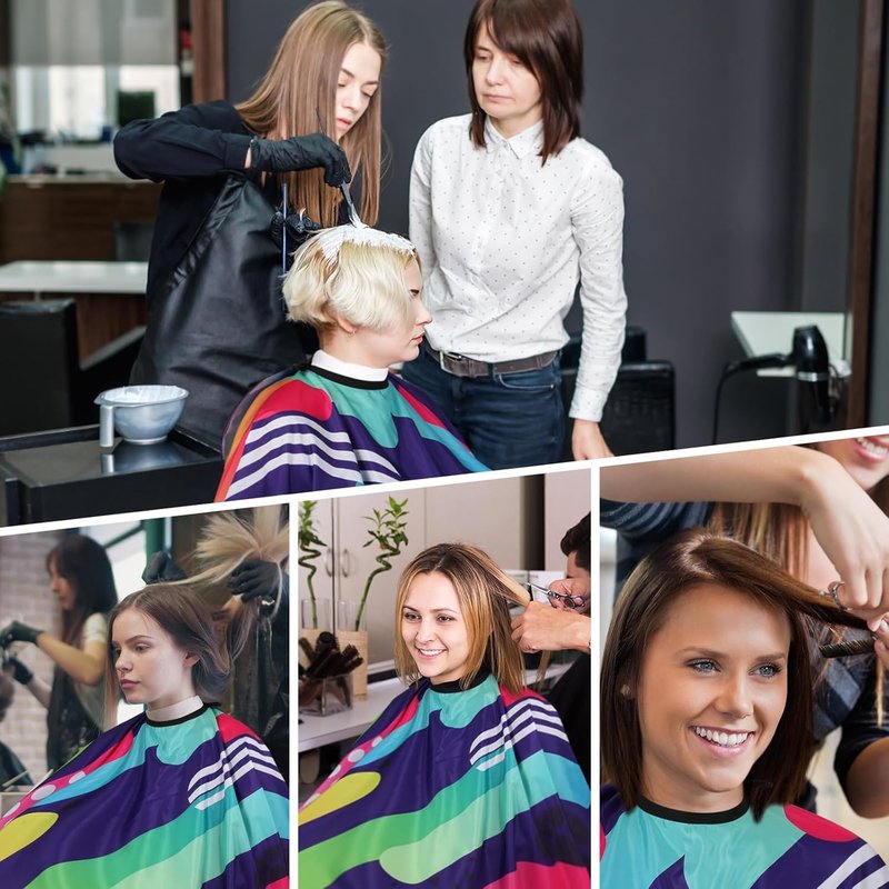 Professional Hair Cutting Cape - Adjustable Snap Closure | 2-Pack Barber Capes for Salon Use