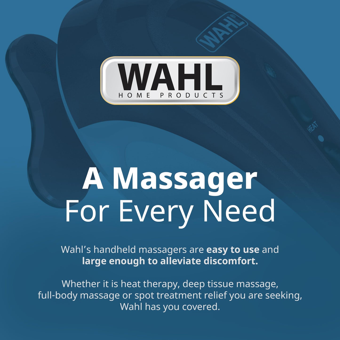 Wahl Hot Cold Therapeutic Light Vibratory Corded Massager, Soothing Vibratory Massage, Relieve Muscle Pain and Reduce Swelling from Chronic Pain, FSA Eligible, Model 4295-400