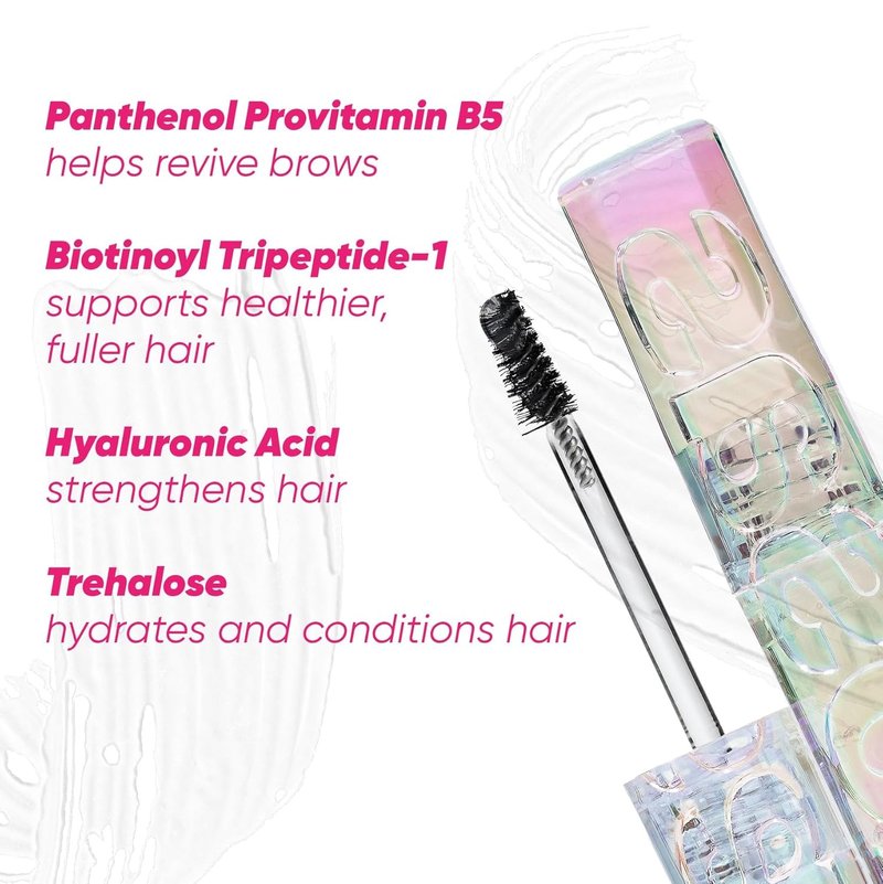 Kosas Air Brow Tinted Eyebrow Gel - Volumizing Formula for Flexible, Long-Lasting Hold | Clear