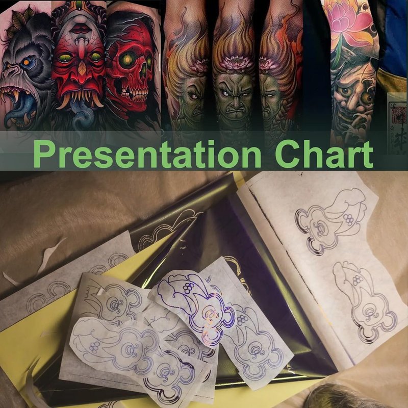 Stencil Paper Tattoo Transfer Paper, Yuelong 20Pcs Tattoo Paper A4 Tattoos Stencil Stuff 4 Laryer TracingPaper
