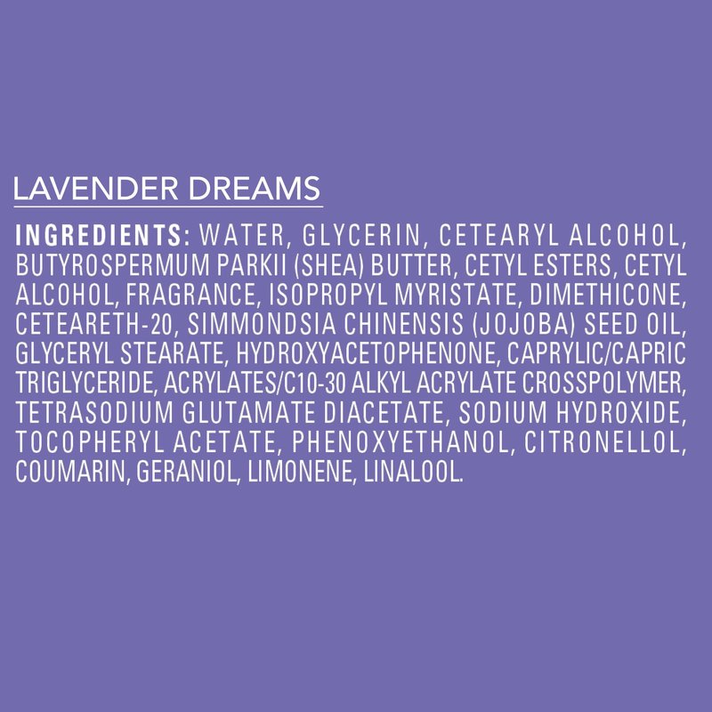Jergens Shea Fusion Lavender Dreams Body Lotion, Scented Lotion, Moisturizer with Shea Butter and Vitamin E, 14 Fl Oz