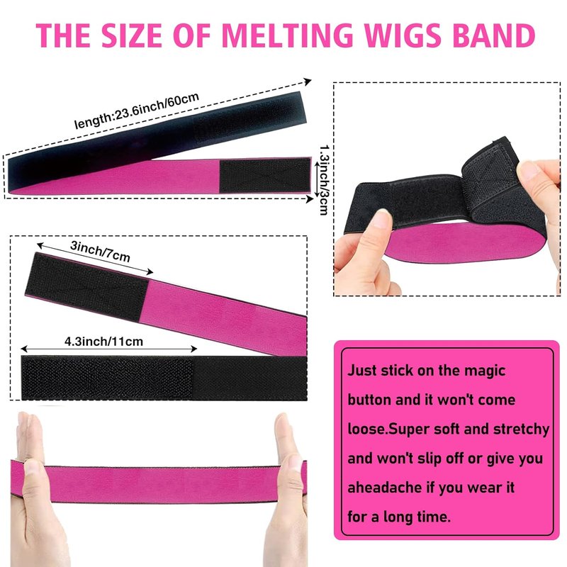 Goiple Edge Control Wax - Strong Hold Non-Greasy Smoother for Women | Strawberry Scent, 4oz + 2 Brushes + 2 Elastic Bands