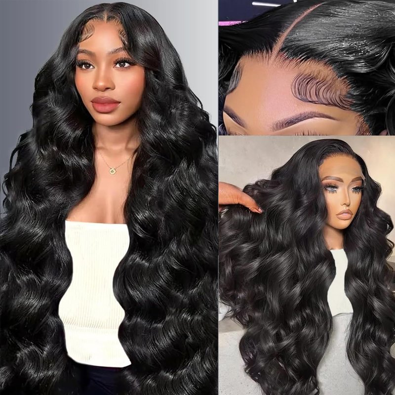 30 Inch Lace Front Wig - 13x6 Human Hair Body Wave, 200% Density, HD Transparent Lace | Tangle-Free, Natural Color