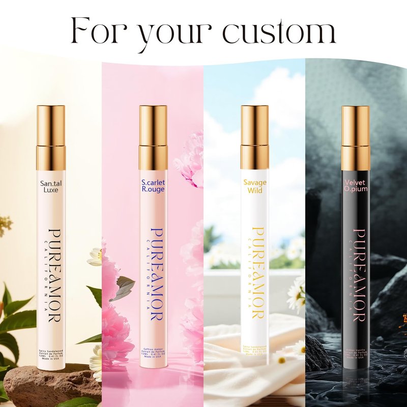 Pheromones Perfume for Women - Amber Vanilla Extrait de Parfum Oil Spray | 12ml Long-Lasting Travel Size Fragrance