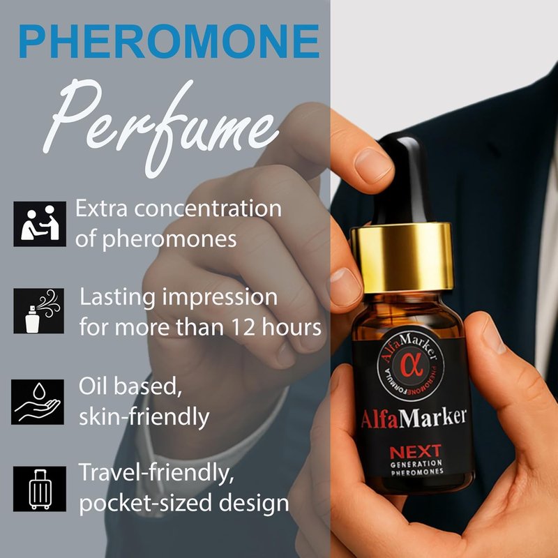 Pheromone Cologne for Men - Extra Strength Formula | Long-Lasting 5ml Travel Size Perfume Oil