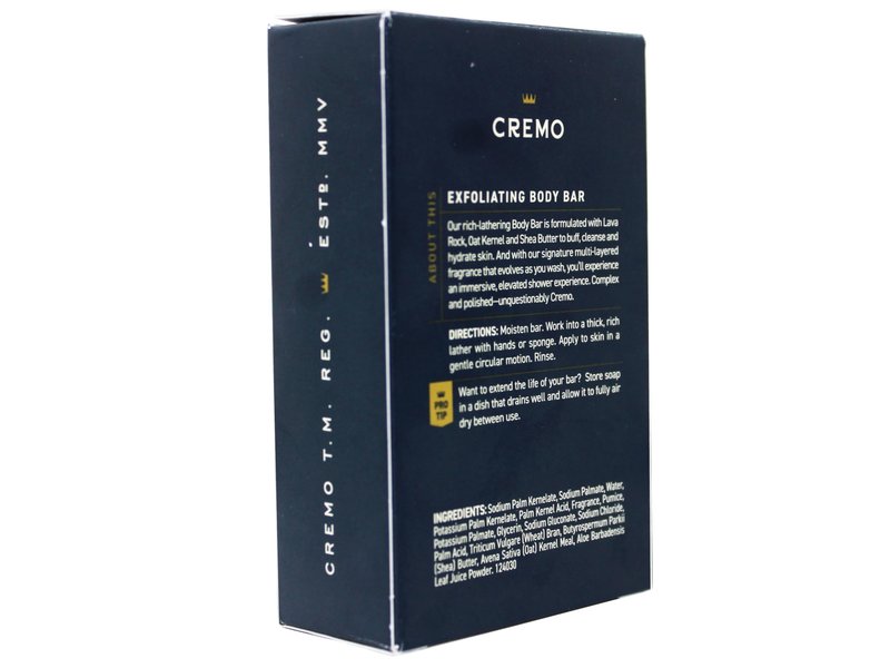 Cremo Exfoliating Body Bars Palo Santo (Reserve Collection) - A Combination of Lava Rock and Oat Kernel Gently Polishes While Shea Butter Leaves Your Skin Feeling Smooth and Healthy (Pack of 3)