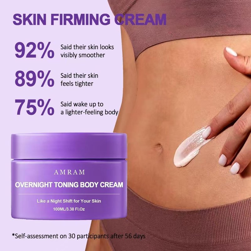 AMRAM Overnight Toning Whip, Skin Tightening, Body Firming Whip That Works While You Sleep, Firming Cream For Loose Skin On The Body(100ml)