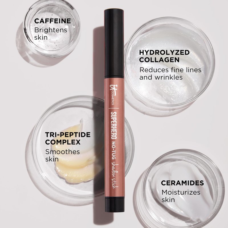 IT Cosmetics Superhero No-Tug Waterproof Eyeshadow Stick - Cream Eye Shadow with Built-In Primer - Longwear & Blendable - Suitable Eye Makeup for Sensitive Eyes - 1.61 g