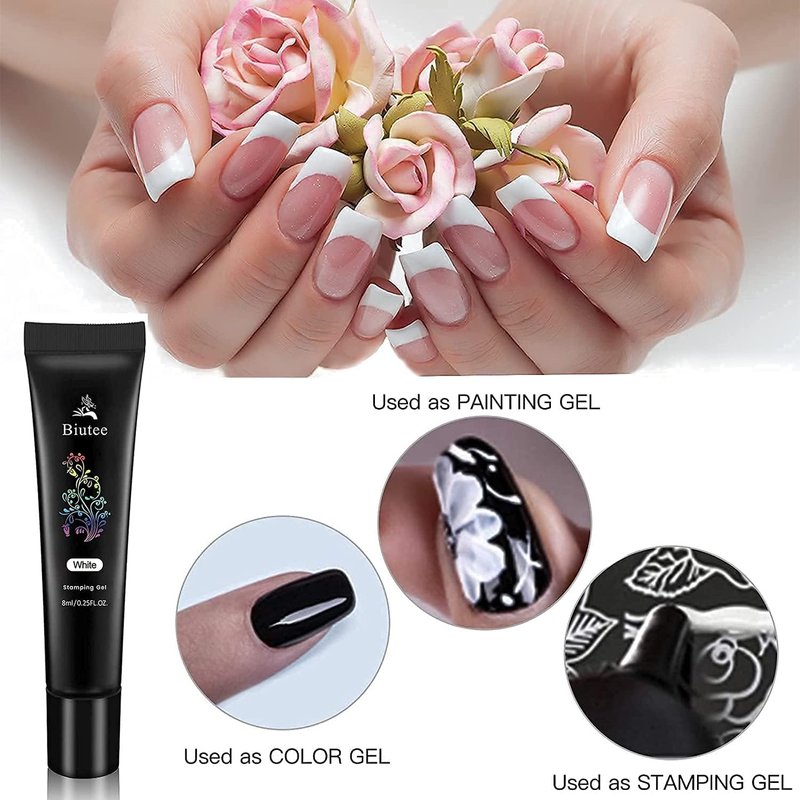 SEISSO Stamping Nail Polish Gels - 12 Colors UV Soak Off Gel for DIY Nail Art | 0.25 Fl Oz