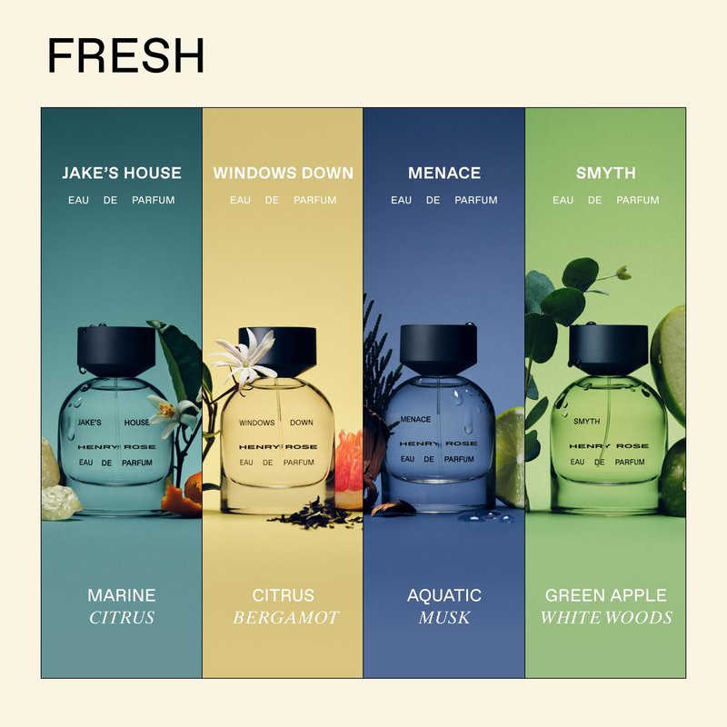 Henry Rose Full Collection Discovery Set - Travel Size Perfume Set with Clean, Gender-Inclusive Eau de Parfum Scents - Natural, Non Toxic, and Cruelty-Free Fragrance Gift (12 ct)