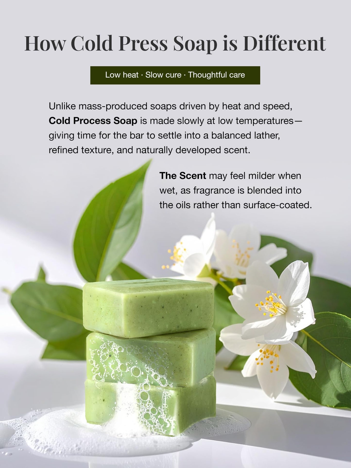 Marodi Body Scrub Bar Soap, 7 Oz (200g), Korean Exfoliating Body Wash Bar with Green Tea & Centella Extract, Subtle Fruity Citrus Scent, Deep Cleaning, Moisturizing & Refreshing, Sunrise Mist