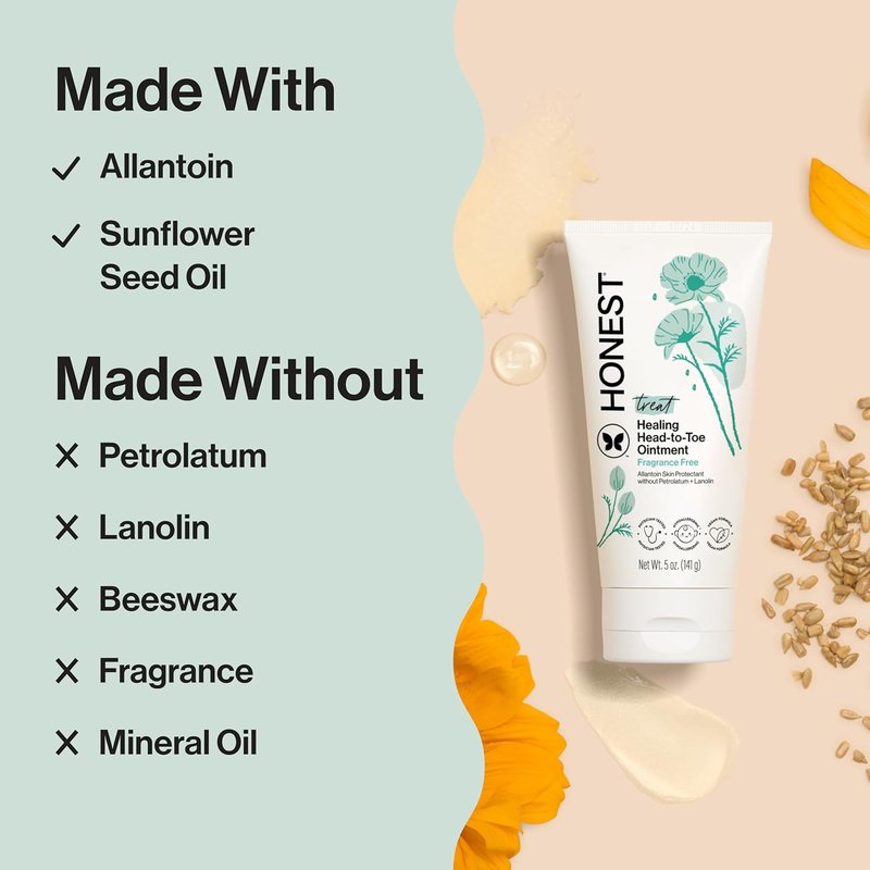 Head to Toe Multi-Purpose Healing Ointment - Hypoallergenic, Fragrance-Free, Vegan, 5 oz
