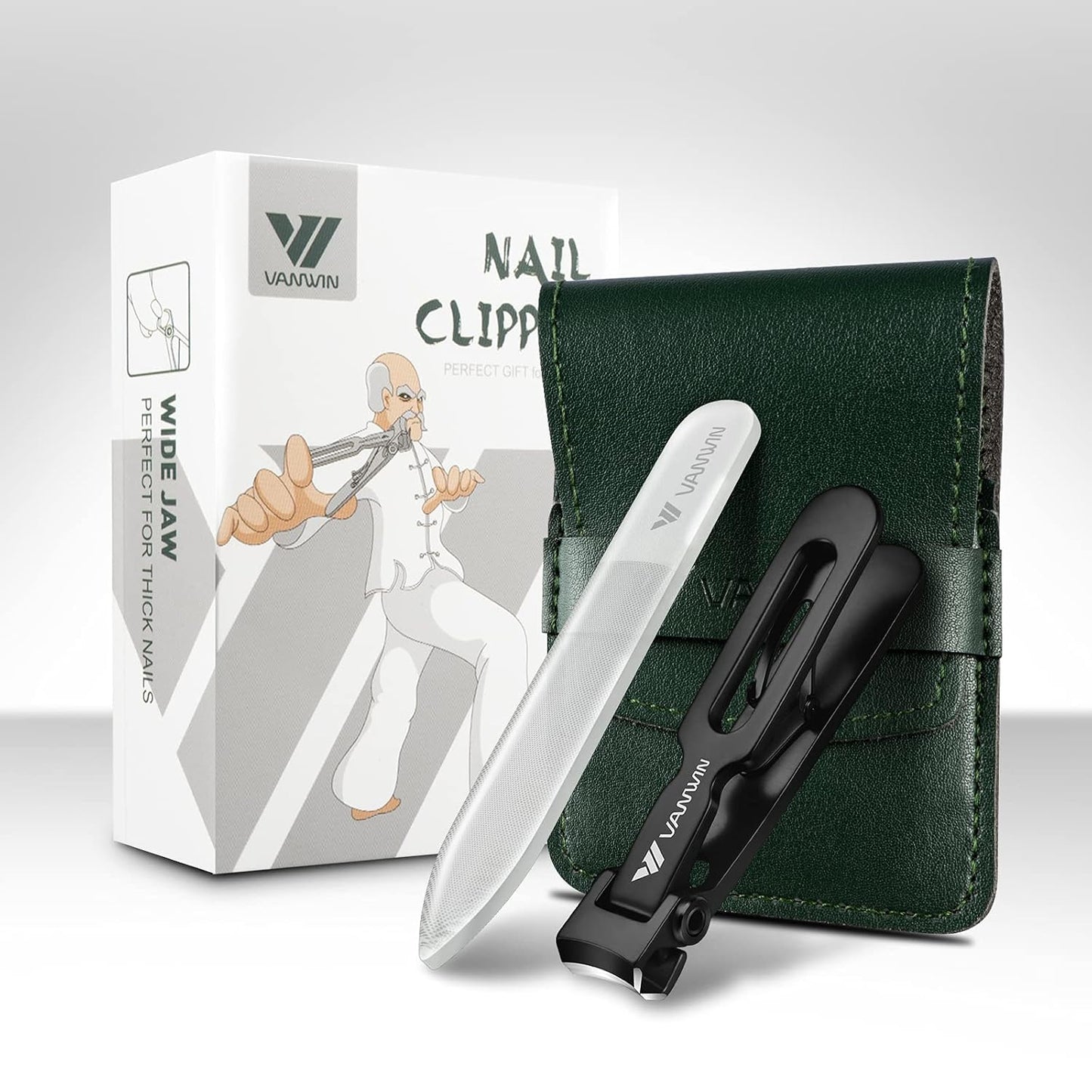 Thick Nail Clippers - Oversized 16mm Jaw Opening | Heavy Duty Stainless Steel Toenail Cutter for Seniors