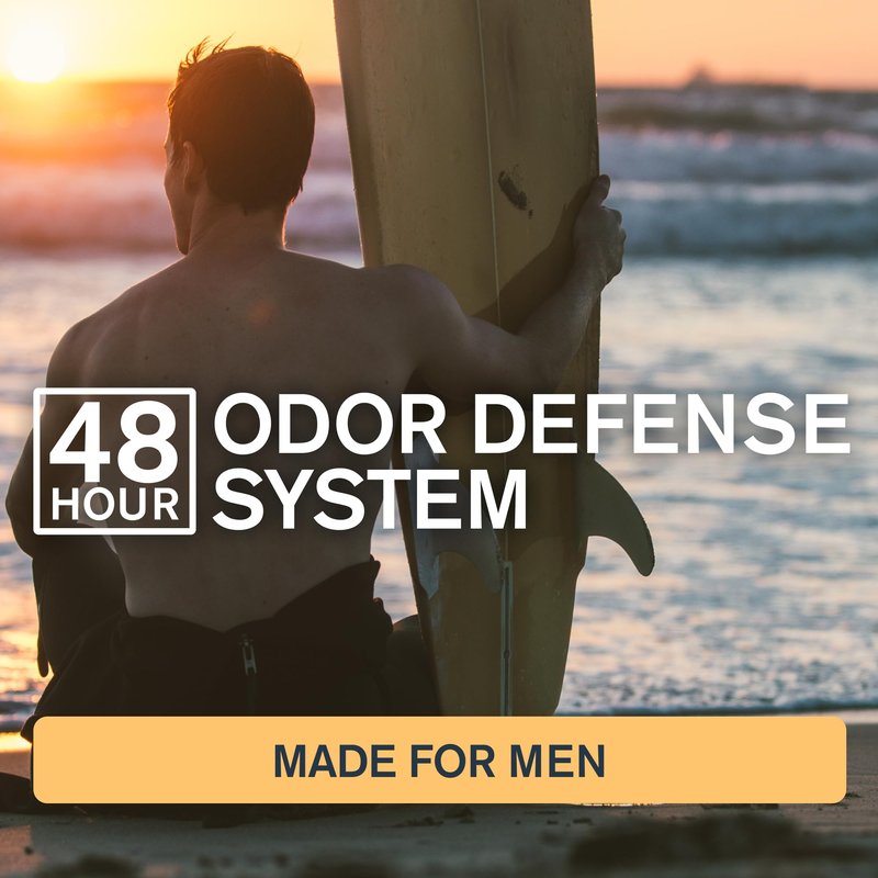 Every Man Jack Men's Deodorant - 48-Hour Odor Defense Blend - Aluminum Free - Contains Postbiotics, Tapioca Starch & Oat Powder - Pacific Surf Scent - 2.6 oz (2 Pack)