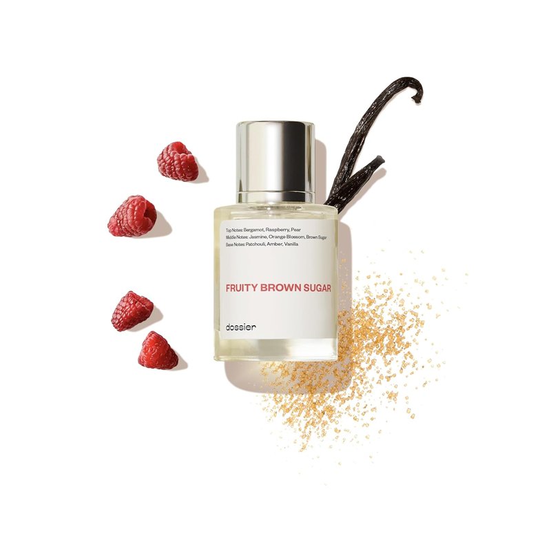 Dossier Fruity Brown Sugar Eau de Parfum | Inspired by YSL Mon Paris | Vegan & Paraben-Free | 1.7 Fl Oz (50ml)