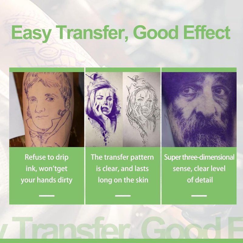 Stencil Paper Tattoo Transfer Paper, Yuelong 20Pcs Tattoo Paper A4 Tattoos Stencil Stuff 4 Laryer TracingPaper