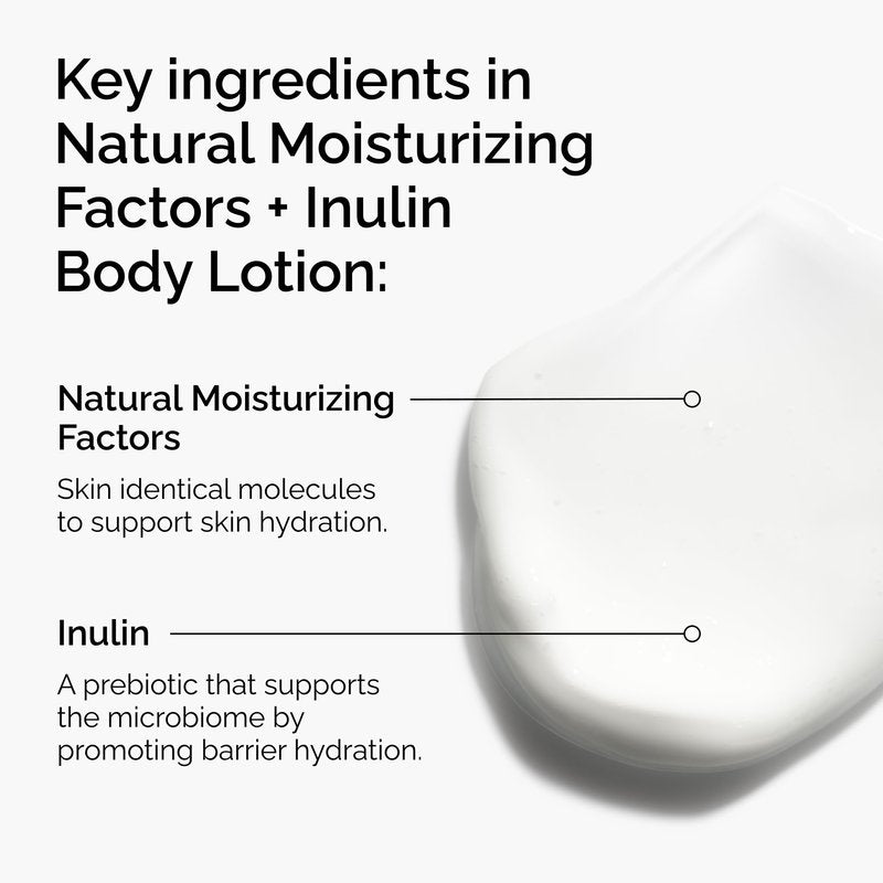 The Ordinary Natural Moisturizing Factors + Inulin Body Lotion, Lightweight Hydration for All-Day Moisture & Skin Barrier Support, Accepted by the National Eczema Association, 8.1 Fl Oz