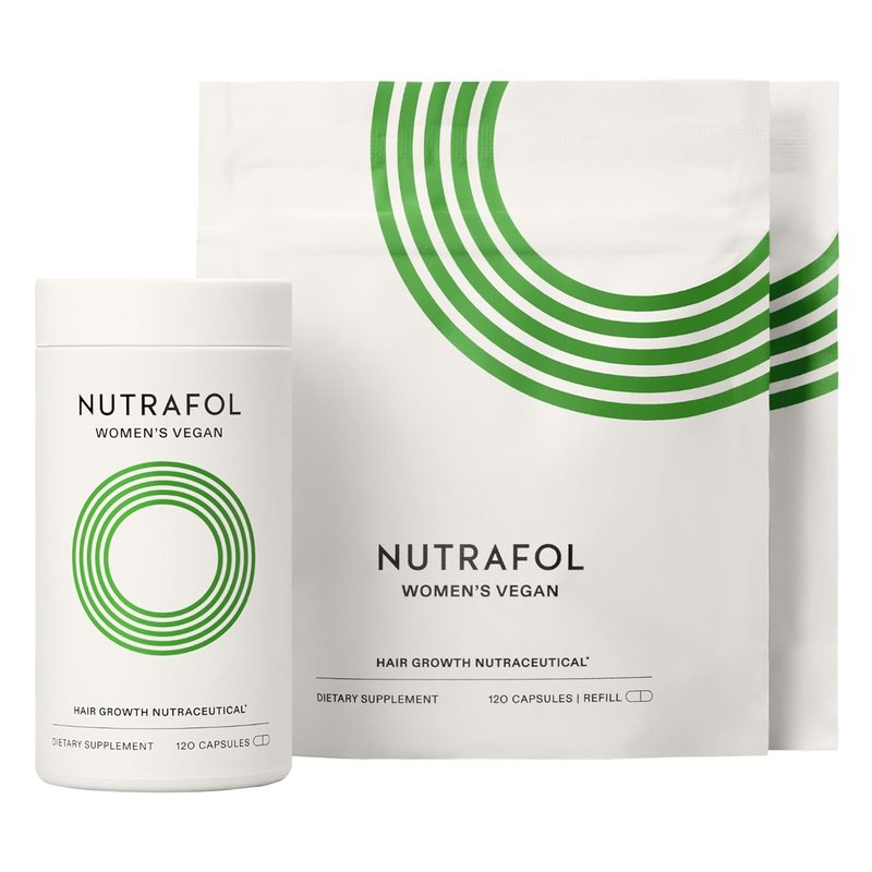Nutrafol Women's Hair Growth Supplements - Clinically Tested for Thicker, Stronger Hair | 100% Vegan, 3-Month Supply