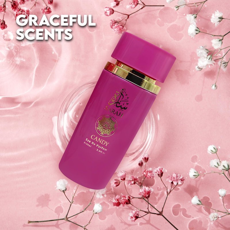 AFLUXE Sarah Candy Eau de Parfum for Women - 100ml Floral & Fruity Perfume with Lavender, Coconut, Vanilla & Pear, Long-Lasting Feminine Fragrance
