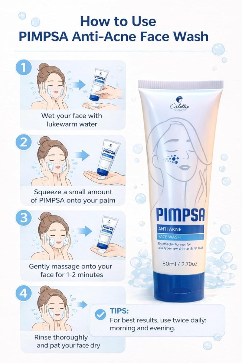 Salicylic Acid Acne Face Wash - Oil Control Deep Pore Cleanser for Oily Skin & Pimples | 2.7 oz