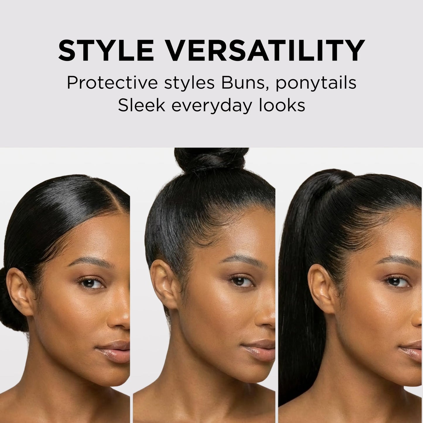 Style Factor EDGE BOOSTER Hideout Hair Pomade Stick | Strong Hold & Edge Concealer for Flyaways, Hair & Roots | Sleek Buns, Ponytails & Color Coverage | Black | 1.76oz