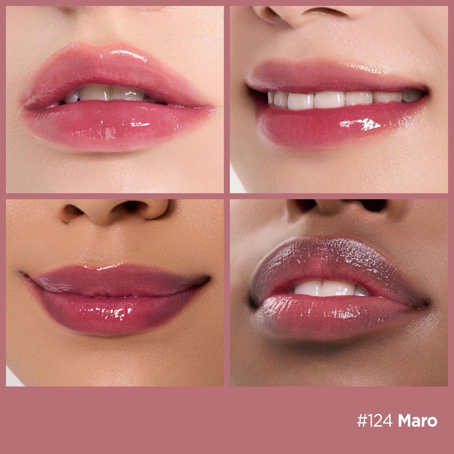Laka Soothing Prep Lip Mask + Stain Lip Liner #02 Suede Pink & Fruity Glam Lip Tint #124 Maro, Peel-off Lip Mask & Long Lasting Vivid Color
