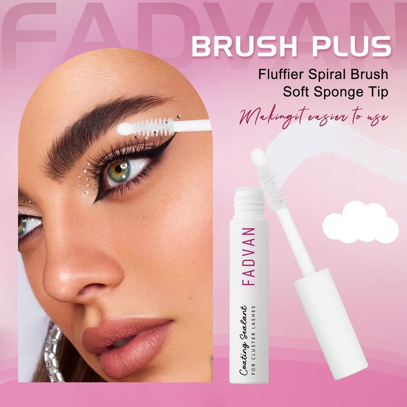 FADVAN Lash Sealant for Eyelash Extensions - Professional Overnight Sealer & DIY Coating, Long-Lasting Up to 2 Weeks Clear (5ml)
