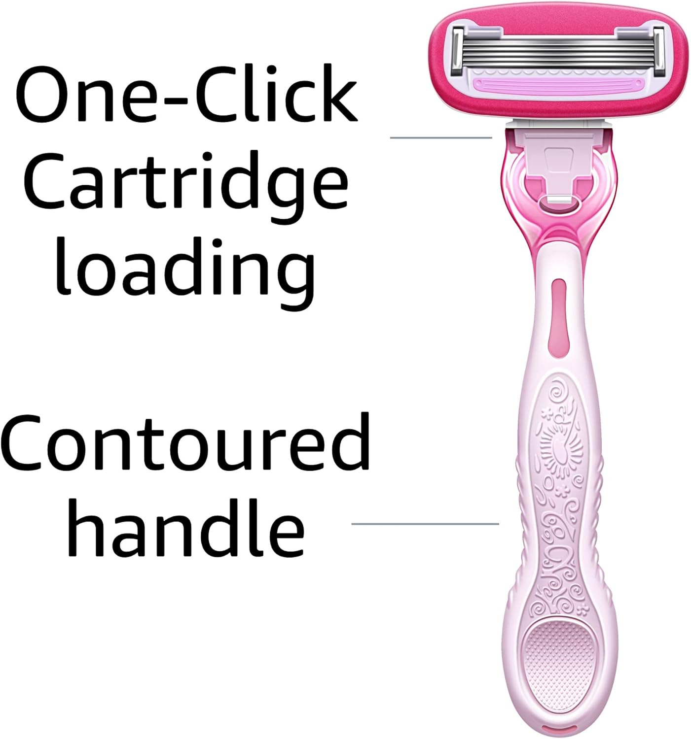Women's 5-Blade Razor for Smooth Shave - Compatible with Venus Handles | Sensitive Skin, 12 Cartridges Included