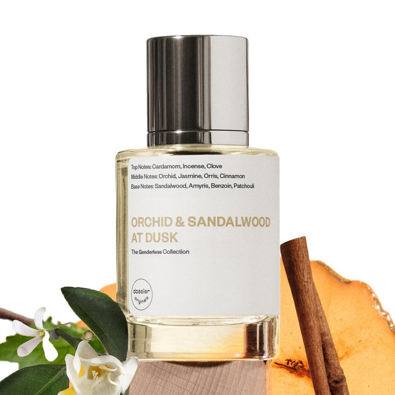 Dossier - Originals - Orchid & Sandalwood At Dusk - Eau de Parfum - Long-Lasting Sensual Woody Floral Fragrance - Unisex - 1.7 fl oz (50ml)