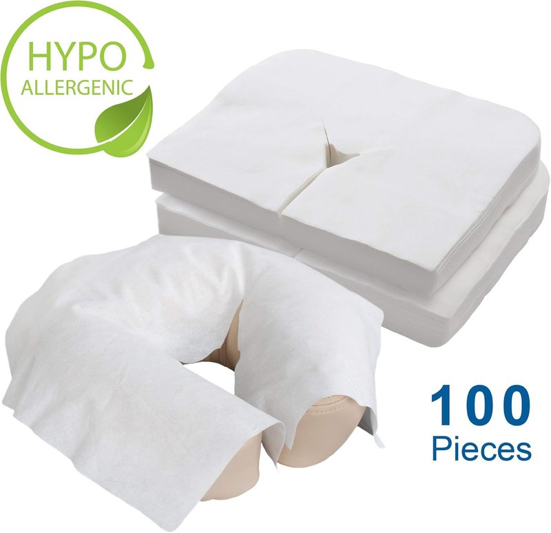 EarthLite Disposable Face Cradle Covers - Medical-Grade Ultra Soft Massage Headrest Covers | Pack of 12
