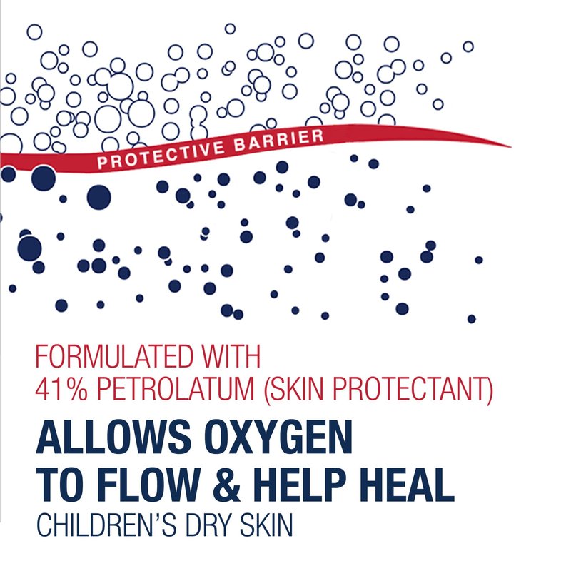 Aquaphor Children's Advanced Therapy Healing Ointment, 41% Petrolatum Skin Protectant Ointment for Minor Wound Care, Chapped or Cracked Skin and Lips, 1.75 Oz Tube
