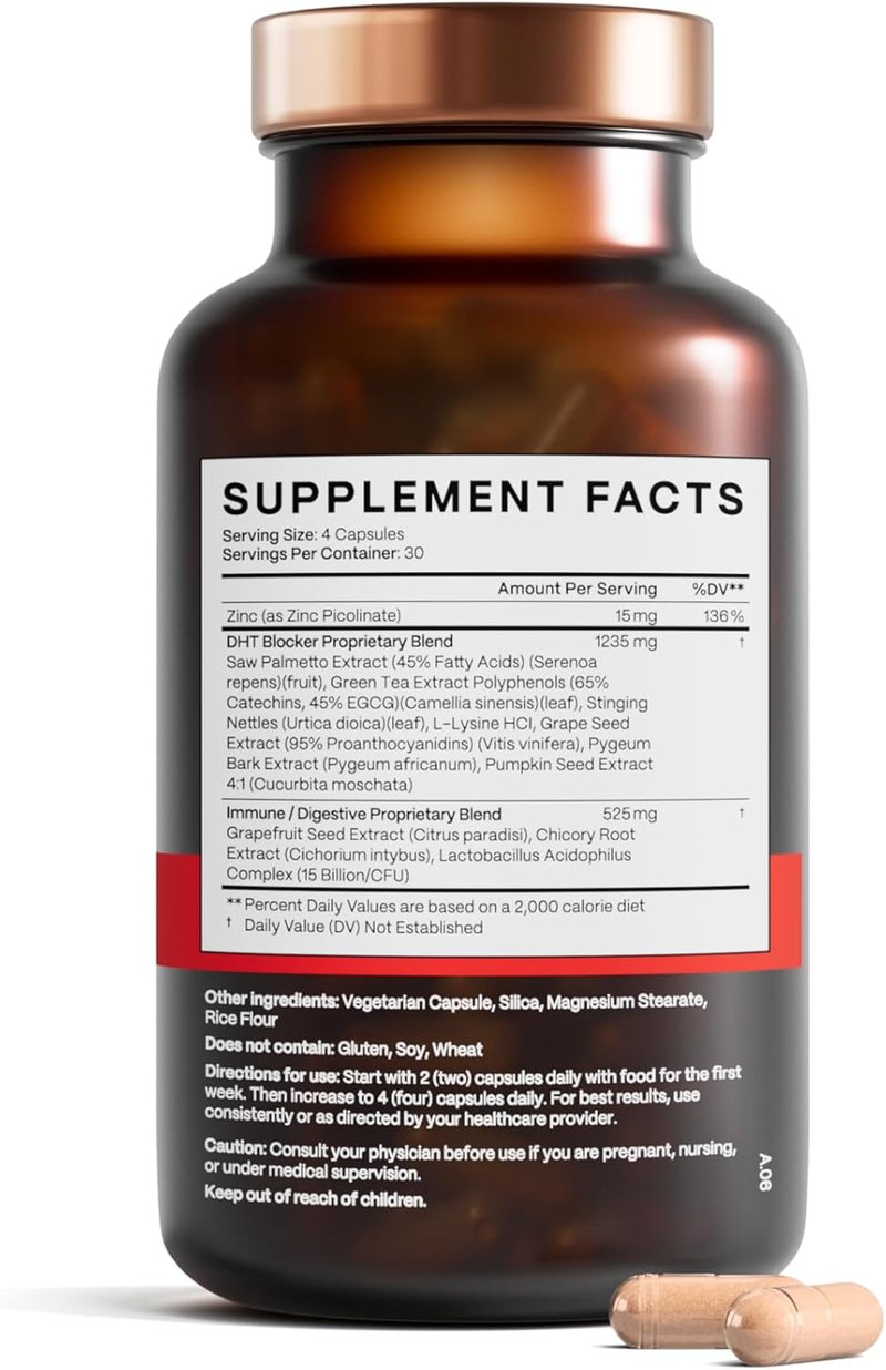 Regine Switzerland DHT Blocker - Hair Growth Supplement for Thinning Hair | Approved by American Hair Loss Association