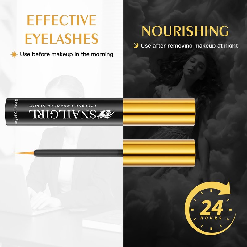 Lash Serum with Multi-Peptide & Botanical Antioxidants for the Look of Longer, Fuller Lashes - Formula to Support Healthy & Strong EyeLashes, Nourishing Eyelash Serum for Sensitive Eyes 4 ml