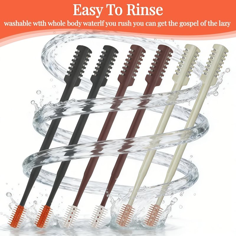 KTBKGV 2026 Upgraded 2-in-1 Nasal Hair Cutter, 360° Rotating Double-Sided Blade, Washable Portable Grooming Tool for Men & Women, Travel Essential,(Multicolor-6Pack)