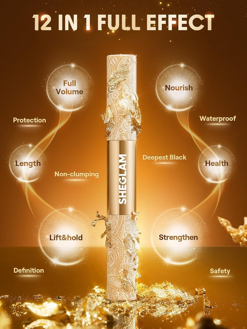 All-In-One 24K Multi-Effect Mascara - Long-Lasting Volume & Definition