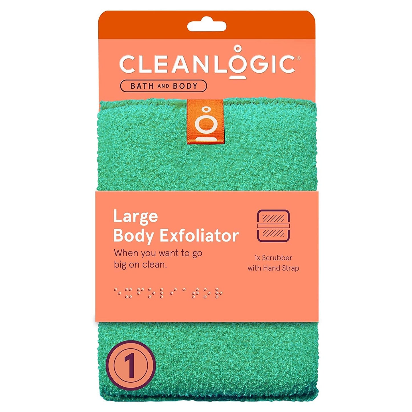 Cleanlogic Large Exfoliating Body Scrubber, 1 Count