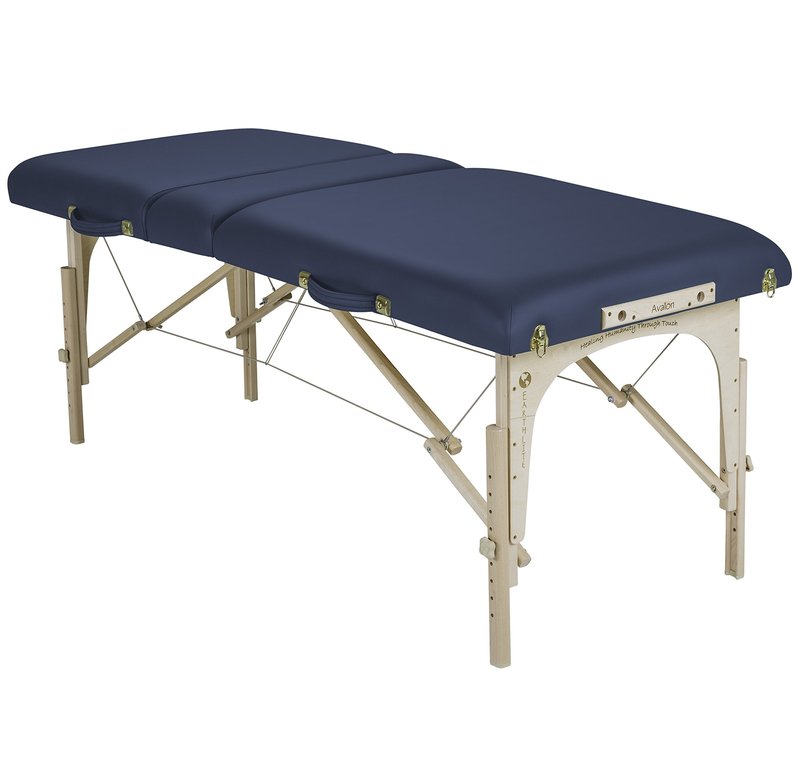 EarthLite Portable Massage Table Package Avalon TILT – Foldable Treatment Table with Tilt Option, Reiki Endplate, Premium Flex-Rest Face Cradle & Strata Cushion, Carry Case (30”x73”)