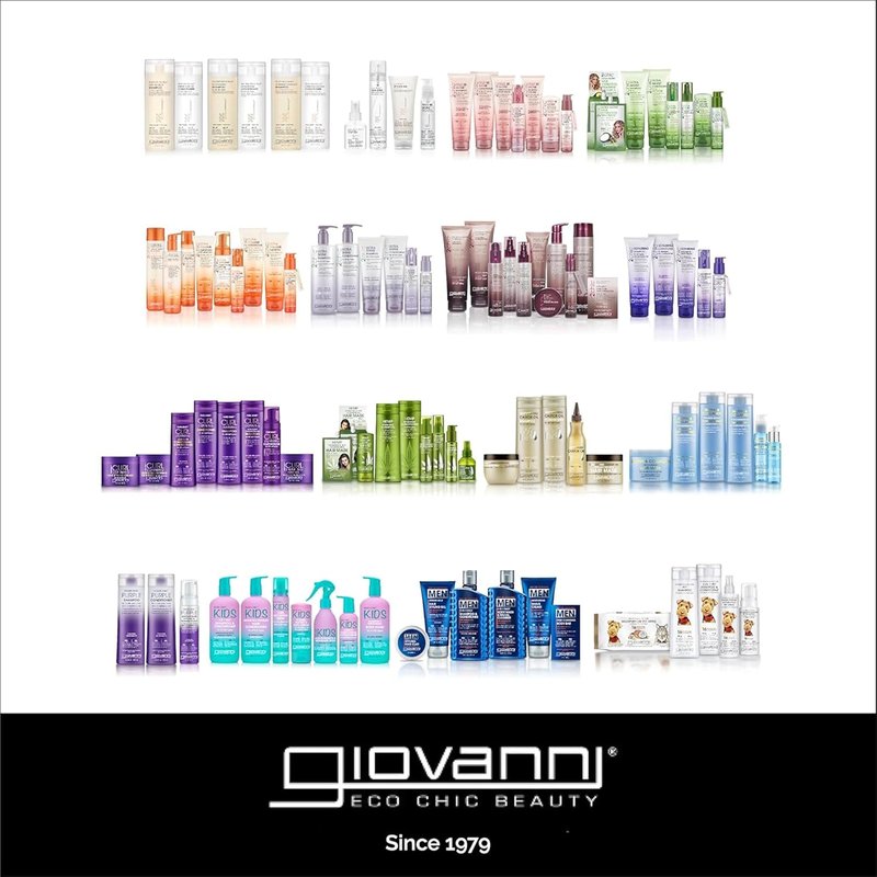 GIOVANNI ECO CHIC Frizz Be Gone Hair Serum - Anti-Frizz, Adds Shine & Seals Color | 2.75 oz