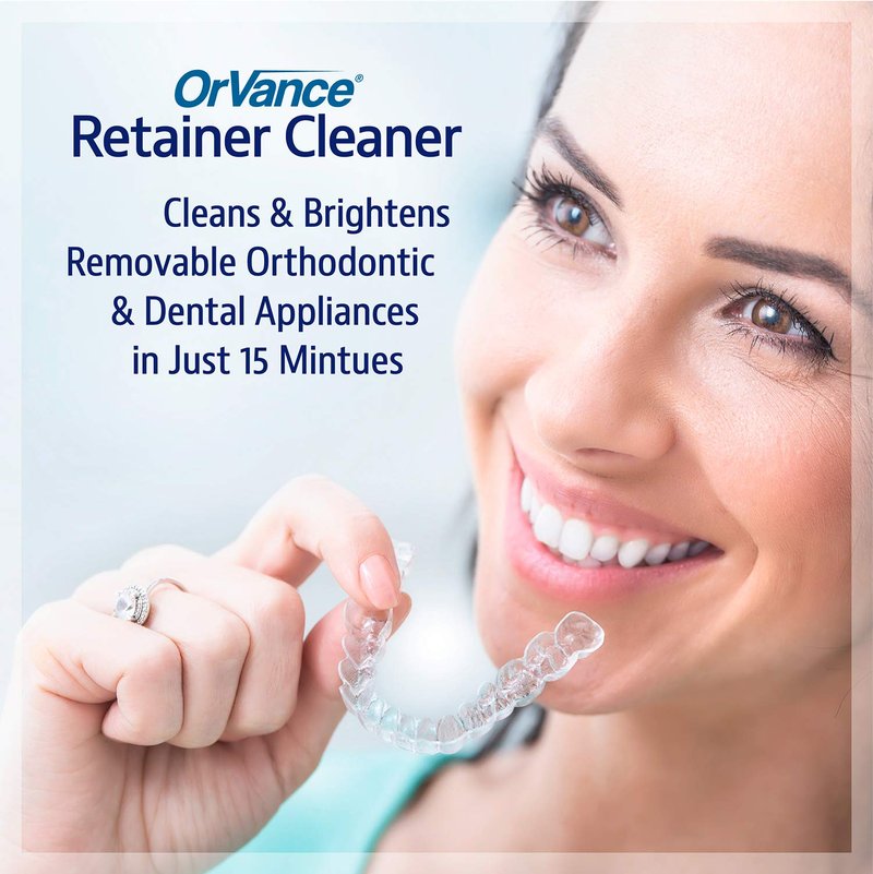 OrVance Retainer Cleaner Tablets (3 Month Supply) | Only 2 Cleanings Per Week Required | Removes Odors, Stains, Plaque for Invisalign, Mouth/Night Guards, and Removable Orthodontic Appliances